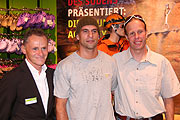Rainer Angstl (Sport Schuster), Mark Afrough, Robert Jasper (Foto: Martin Schmitz)